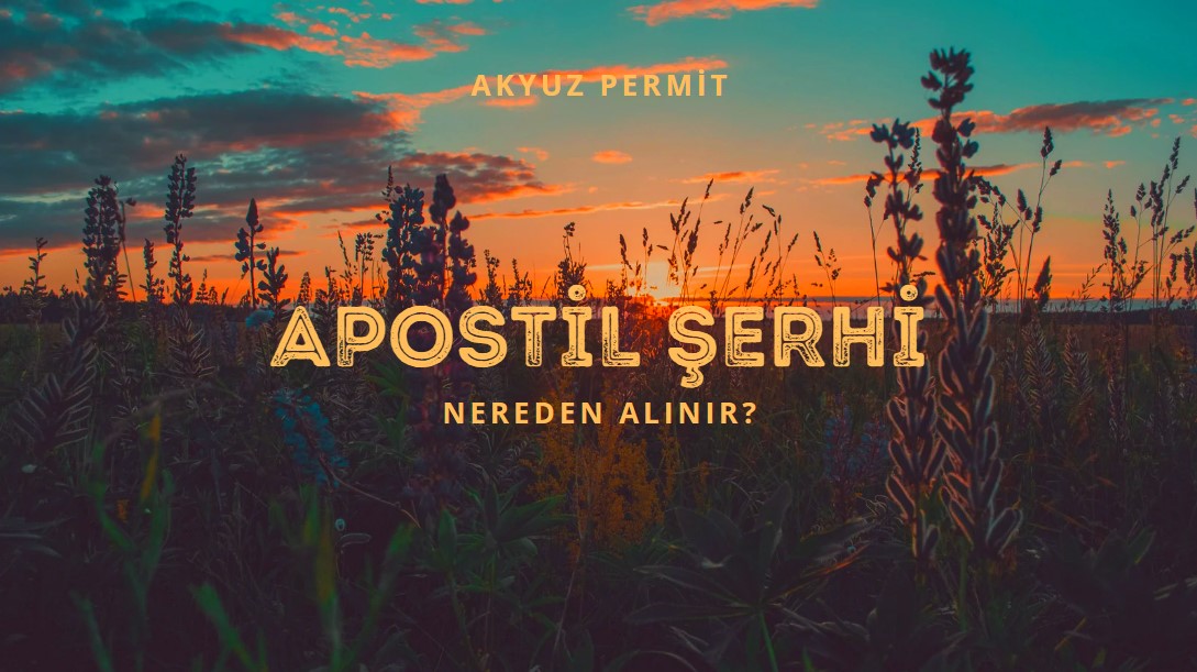 Apostil şerhi nereden alınır?