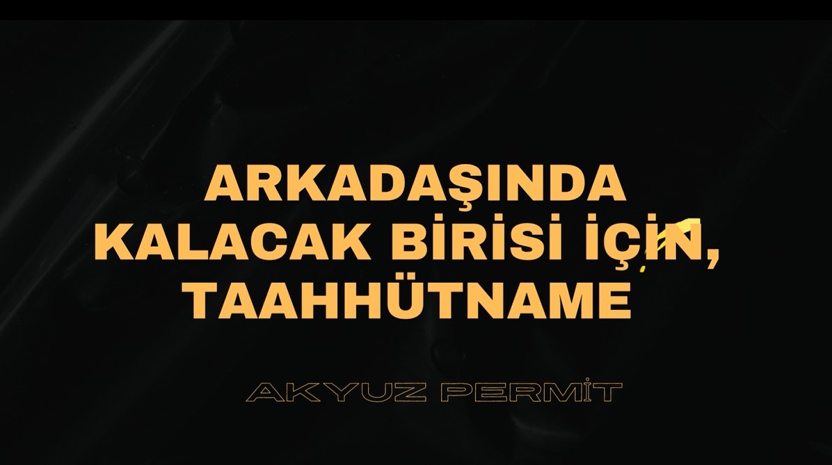 Arkadaşının yanında kalacak bir kişi için taahhütname..